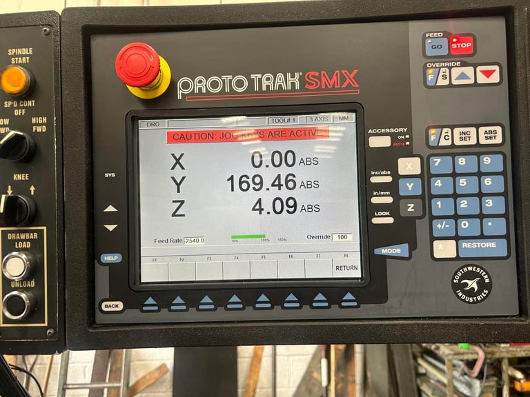 XYZ SMX 3000 CNC 3 AXIS TURRET MILLING MACHINE YEAR 2012