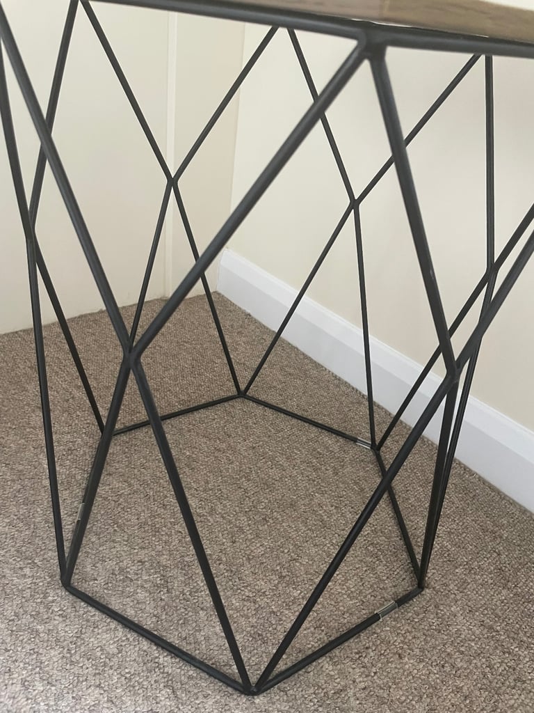 Next Wood and metal side table 