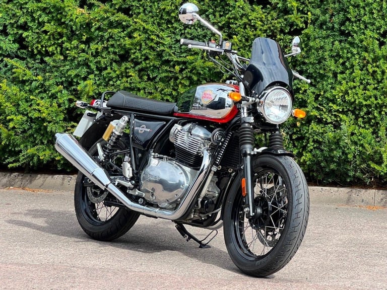 image for 2023 ROYAL ENFIELD INTERCEPTOR 650 CHROME/RED LOW MILEAGE
