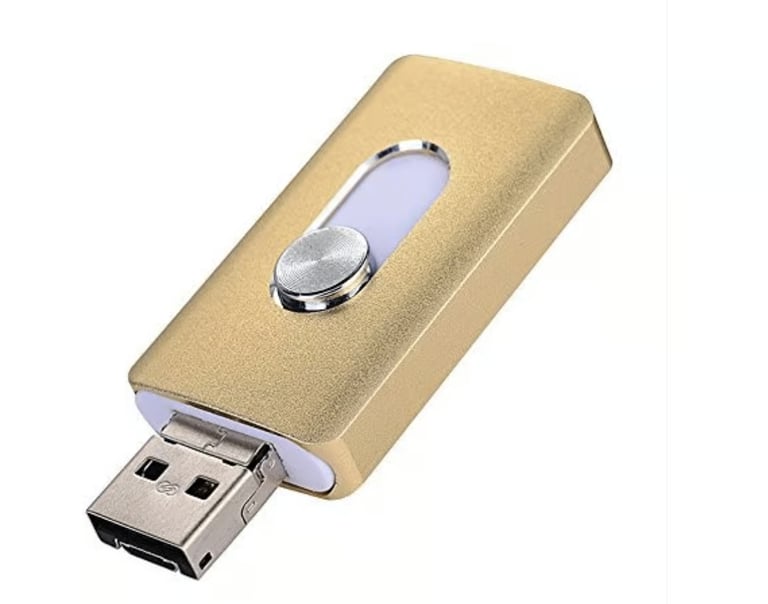 128 GB FlashDrive for iPhone iPad IOS Android PC USB Memory Stick 128GB. Rose Gold 