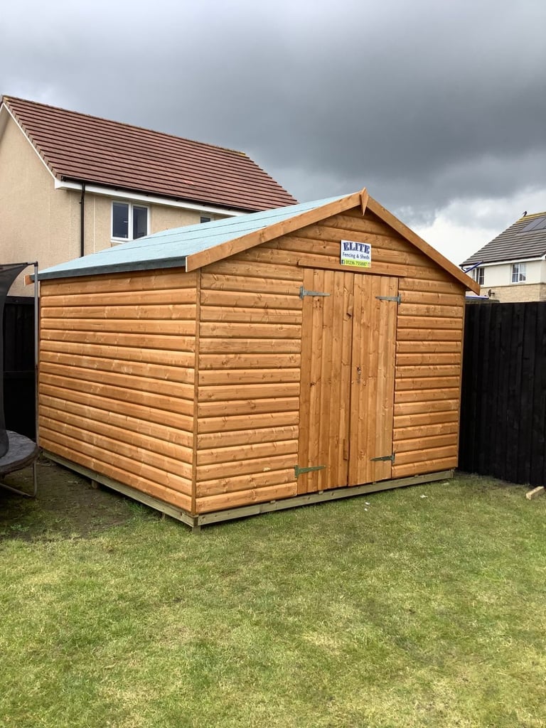 Heavy Duty 10X10 Apex 20mm Log £1829 supplied and fitted!