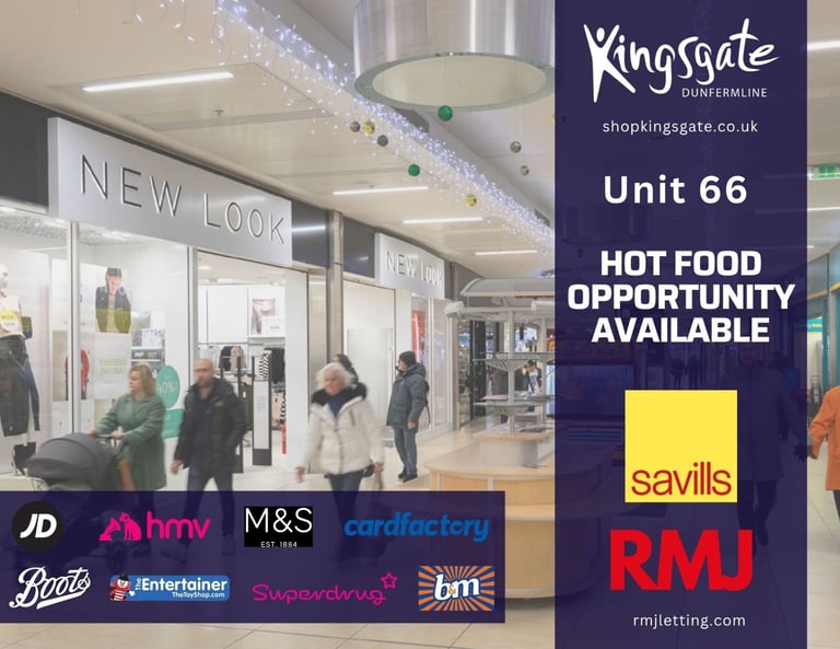 Fully Fitted Hot Food Unit to Let - Kingsgate Shopping Centre