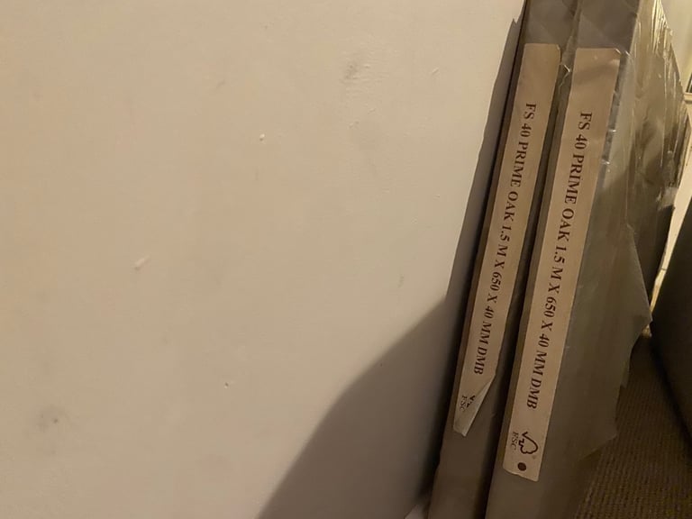 40mm solid oak worktop