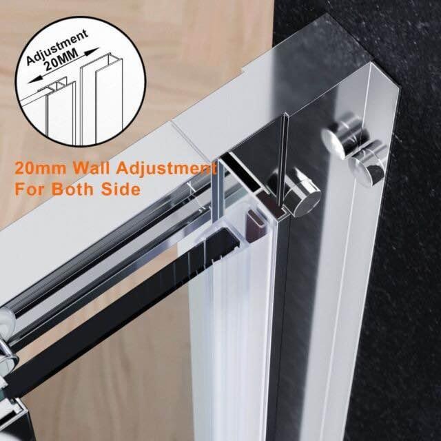 New Sliding Door Shower Enclosure 1700x700mm + Stone Tray RRP £715 Our Price £460