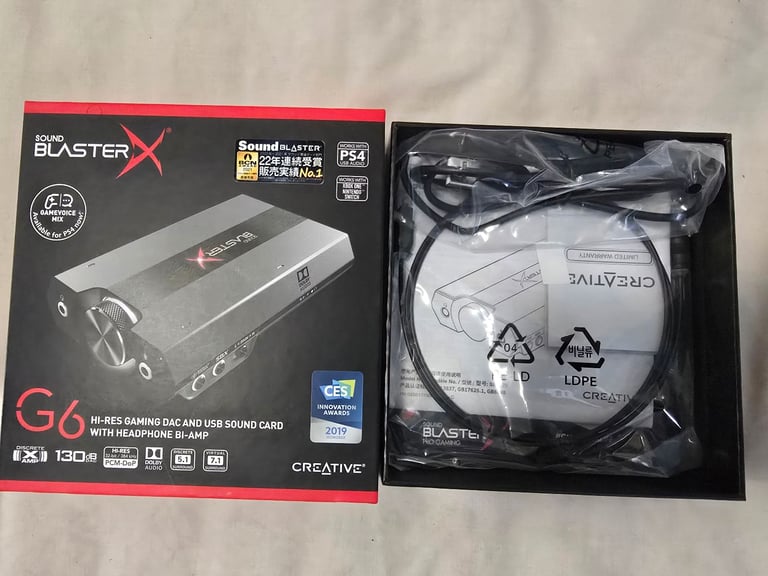 Creative Soundblaster X G6 External USB Soundcard