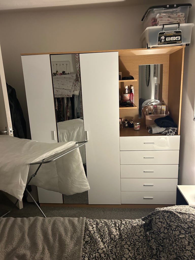 Wardrobe free  but needs dismantling 