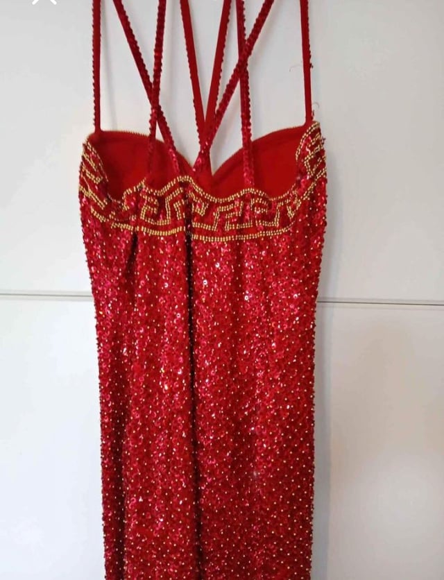 Tropical brand vintage 80s sequin dress