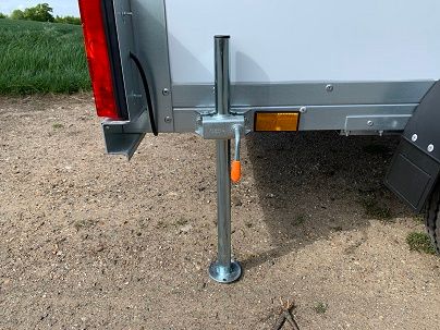 Box Trailer 7' x 4' x 4' in Black or White with Lockable Doors 750kgs - Tickners Eco