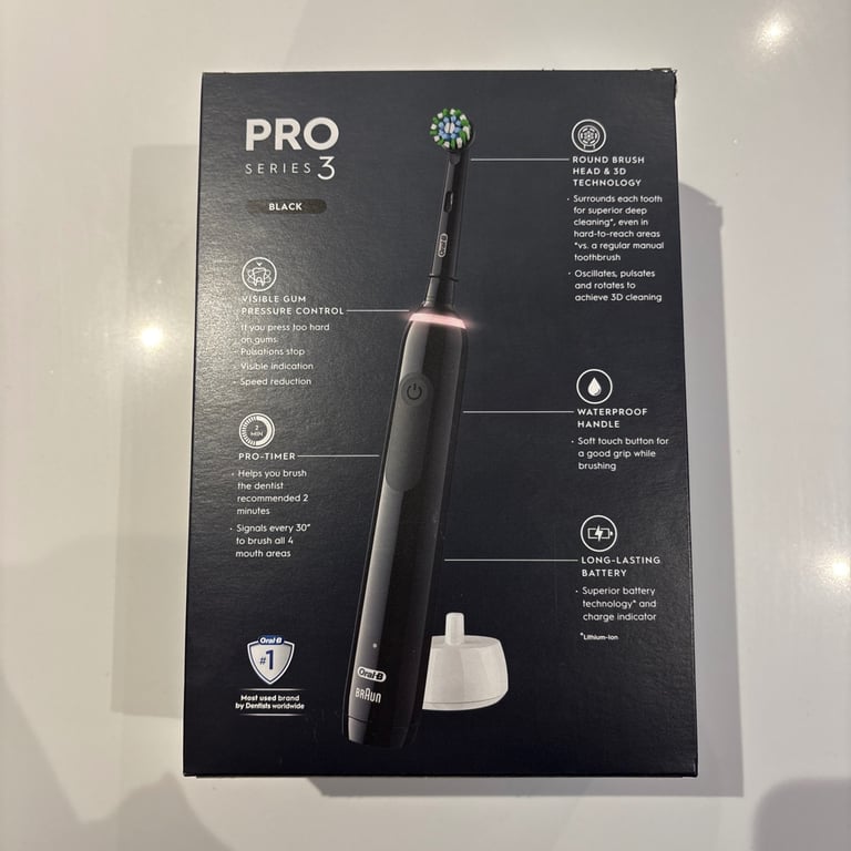 image for Oral-B Pro 3 3900 Black & Black (Duo Pack) - Limited Supply