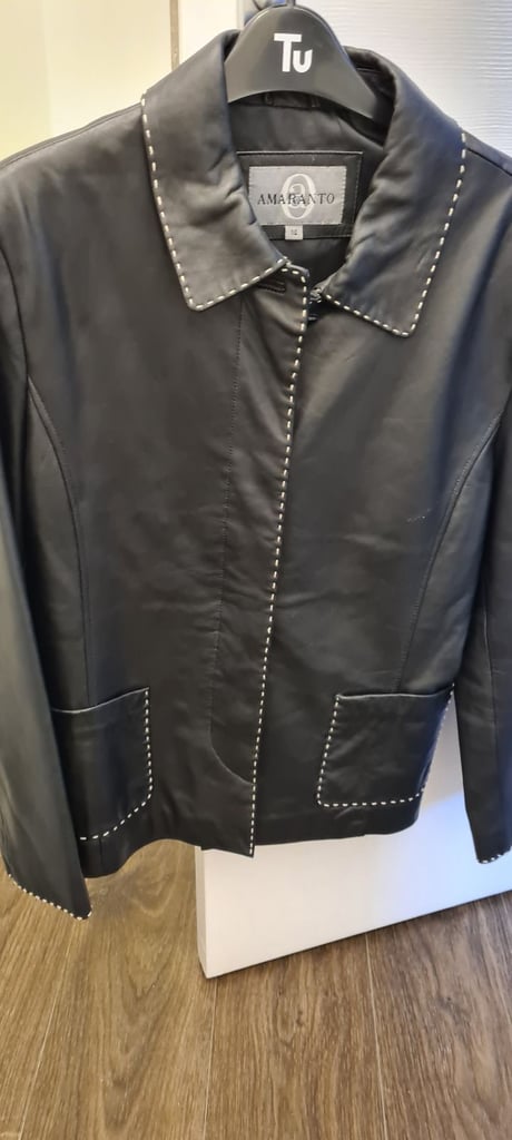 Ladies genuine leather jacket
