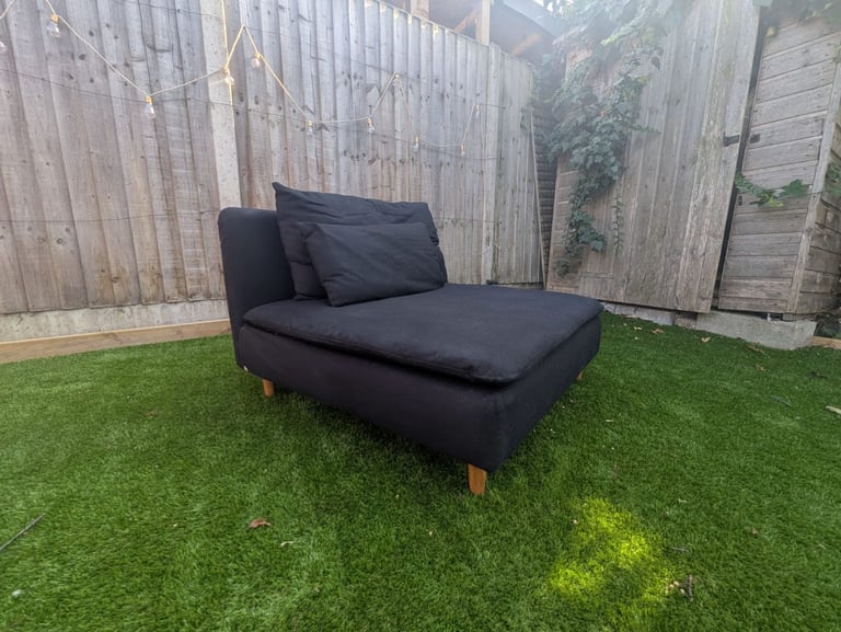IKEA Soderhamn sofa (2 modules!) w. black Bemz covers £290 (original price £1,500!)