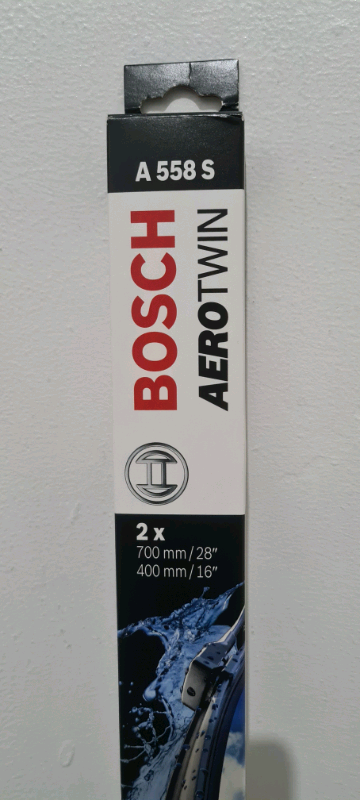 Bosch aerotwin A558S wiper blades, 28" and 16", brand new, 