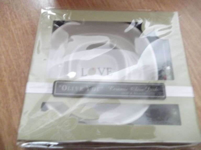 image for 13 x Kate Aspen Ceramic Olive Dish With Spreader Party, Wedding Favours New and Sealed