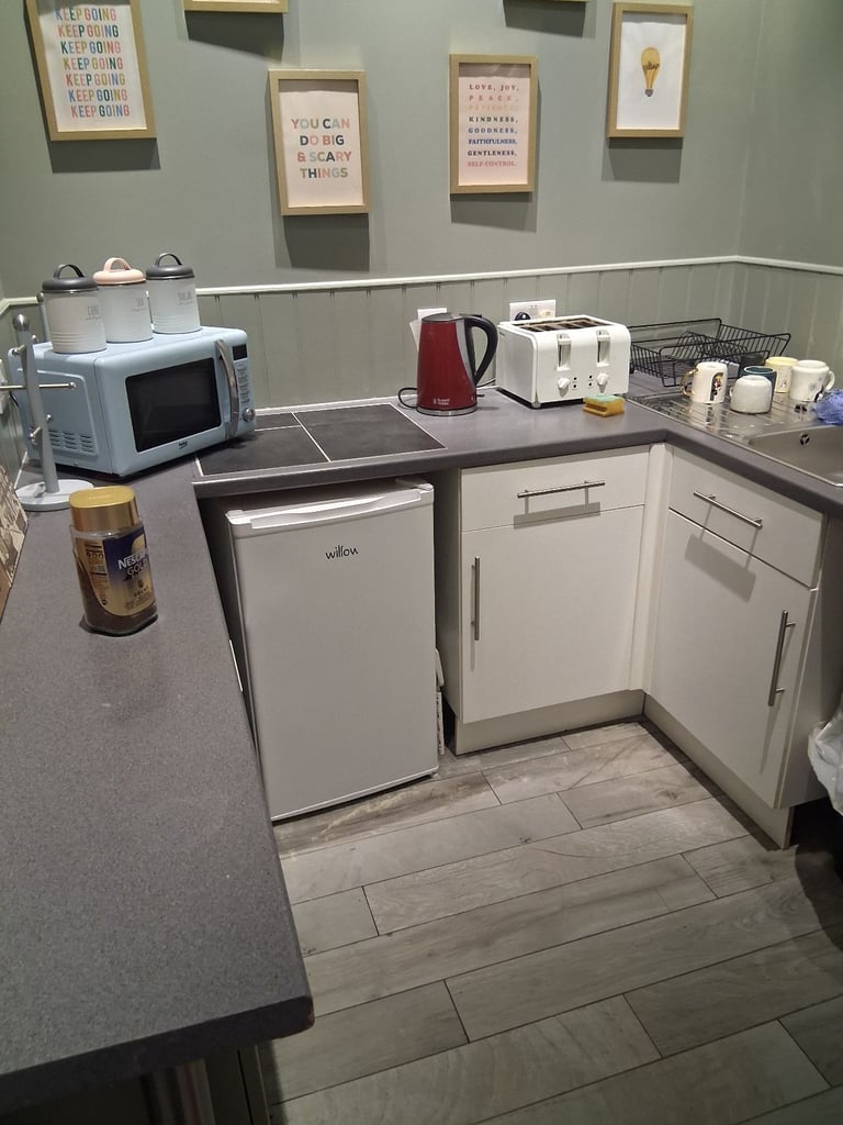 image for Microwave, refrigerator,  utensils