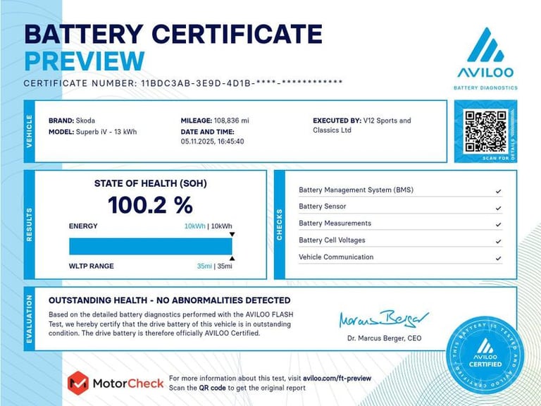 2021 Skoda Superb 1.4 TSI iV 13kWh SE L DSG Euro 6 (s/s) 5dr Automatic Hatchback Hybrid Automatic