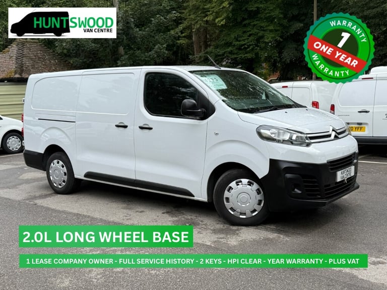 2023 CITROEN DISPATCH 2.0L DIESEL WHITE MANUAL PANEL VAN LONG WHEEL BASE - 34K