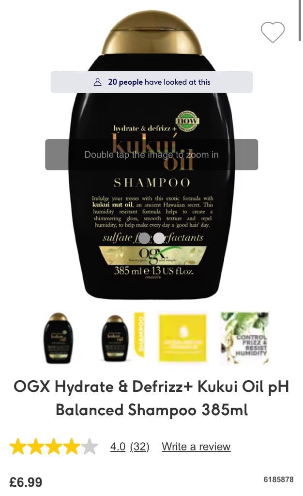 Set of 3 Kukui shampoo
