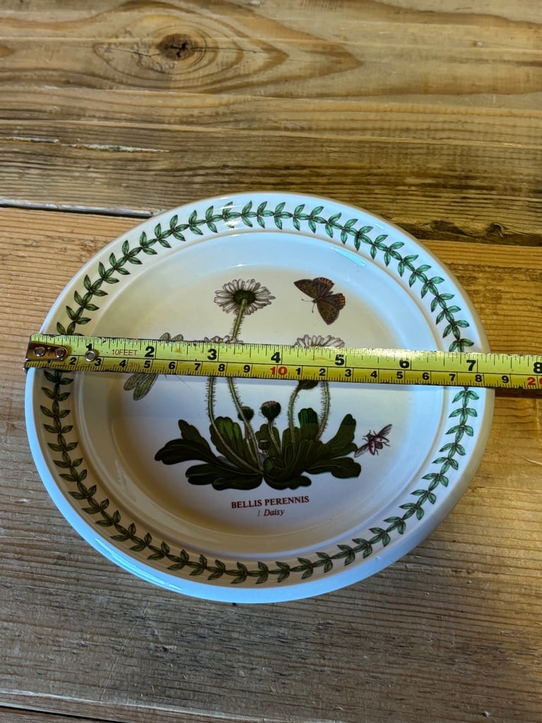 Portmerion daisy botanical garden 1972 bread plate 