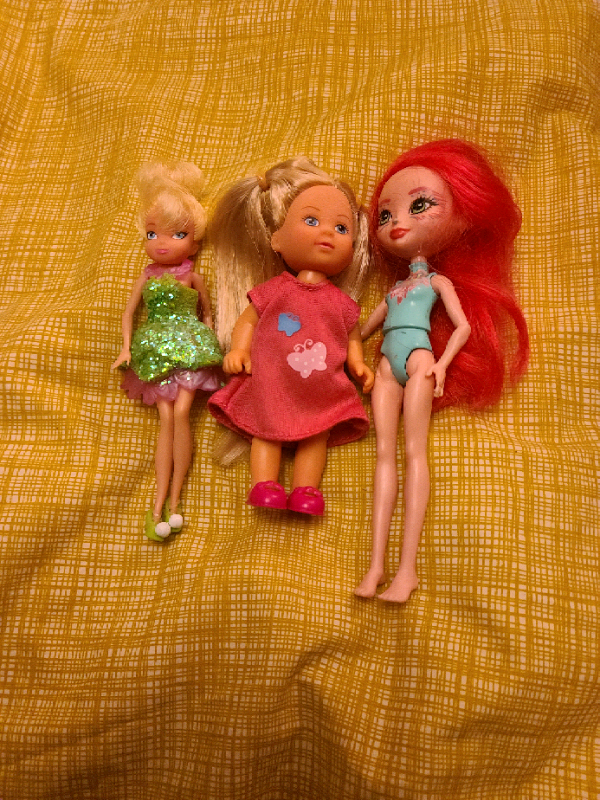 image for 3 random small dolls