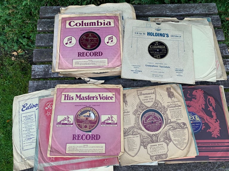 image for Vintage 78rpm Shellac Records Job-lot Of 39 Most With Covers 10" & 12" Delivery
