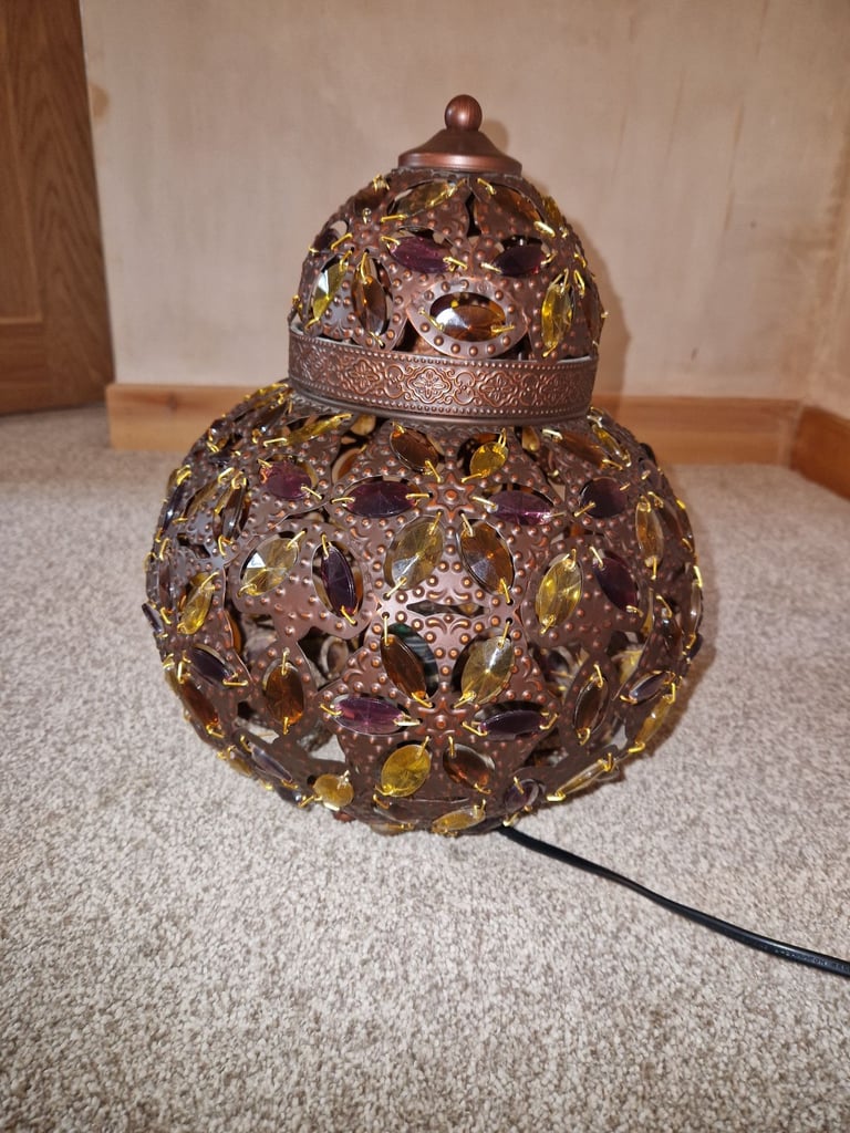 Pair of Moroccan-style lamps
