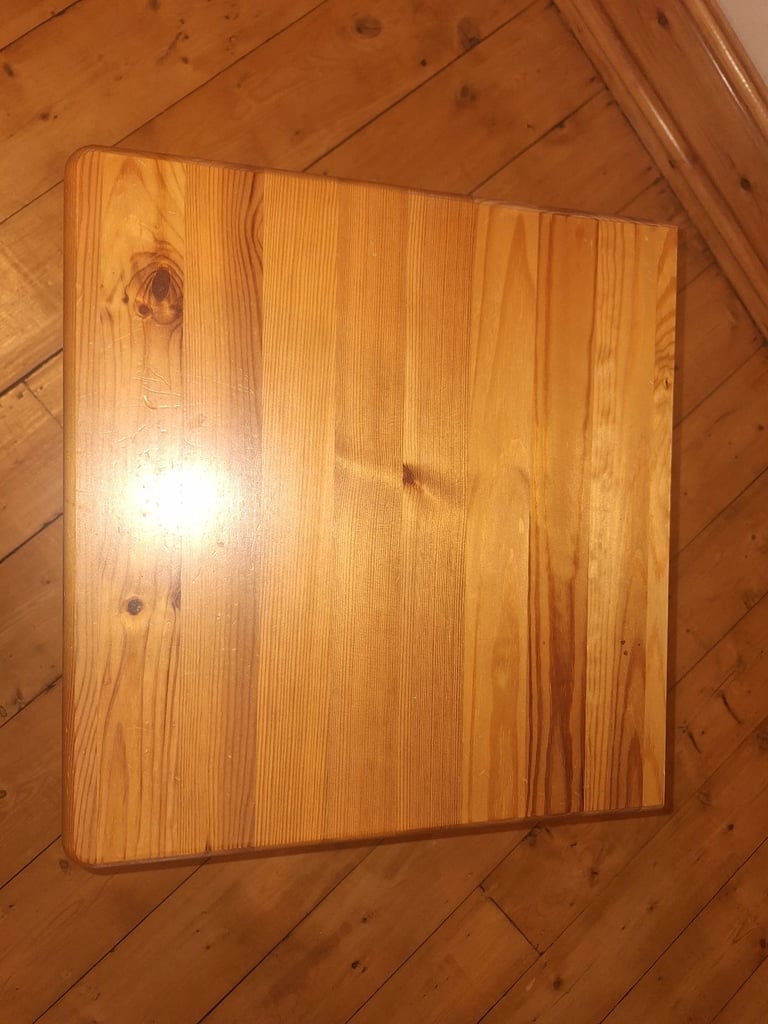 Wooden bedside table with 3 drawers