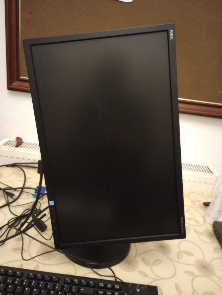 NEC MultiSync E223W Widescreen 22 inch LCD Swiveling Monitor Screen, Inputs: VGA, DVI-D, DisplayPort