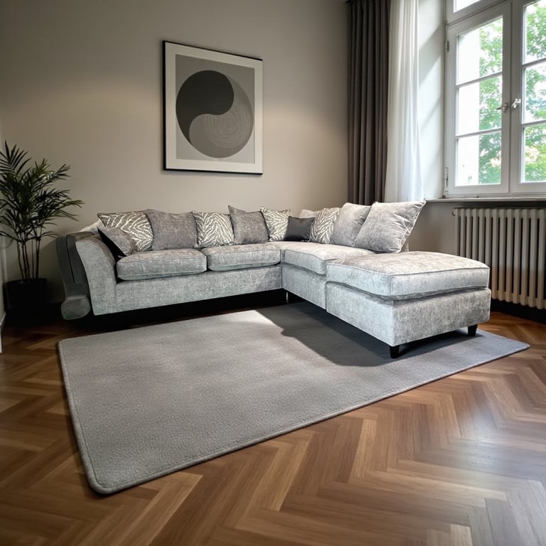 image for Winchester right hand pillow back comer with footstool 