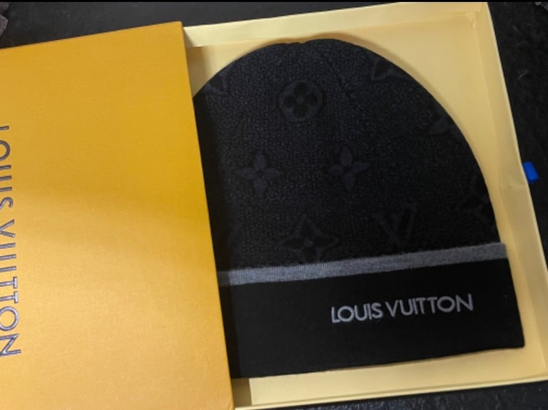 Louis Vuitton Black 'My Monogram Eclipse' Beanie
