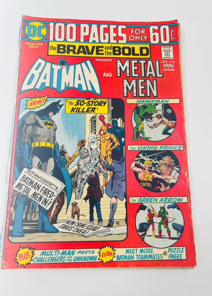 image for DC Comics - Brave and The Bold Issue 113 Bronze Age Comic Batman & Metal Men (1974)