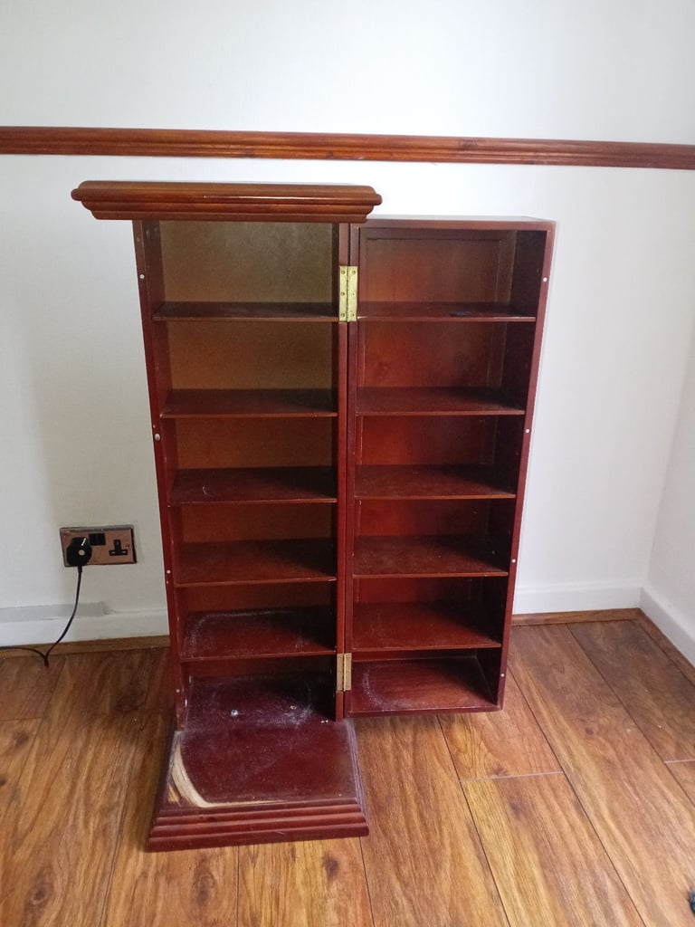 CD dvd wooden storage unit