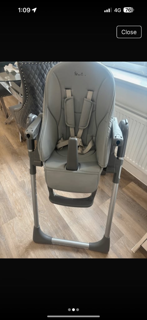 Silver cross grey buffet high chair 