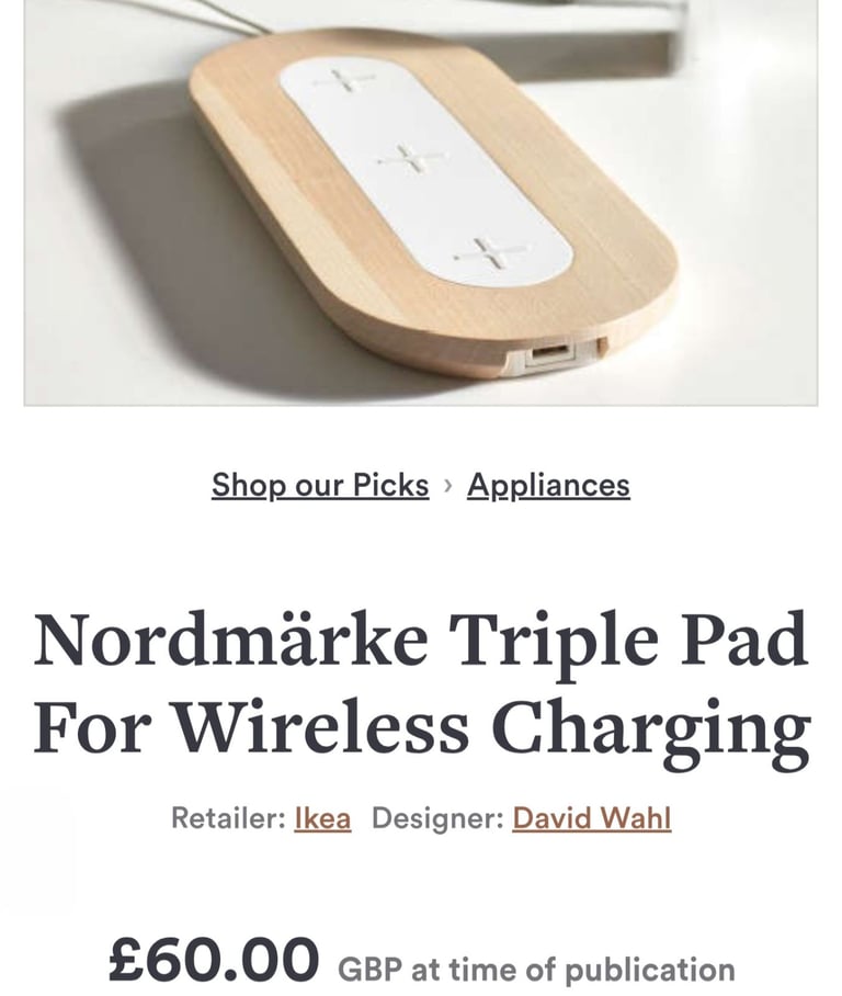 Wireless Charger Triple Pad- Like New