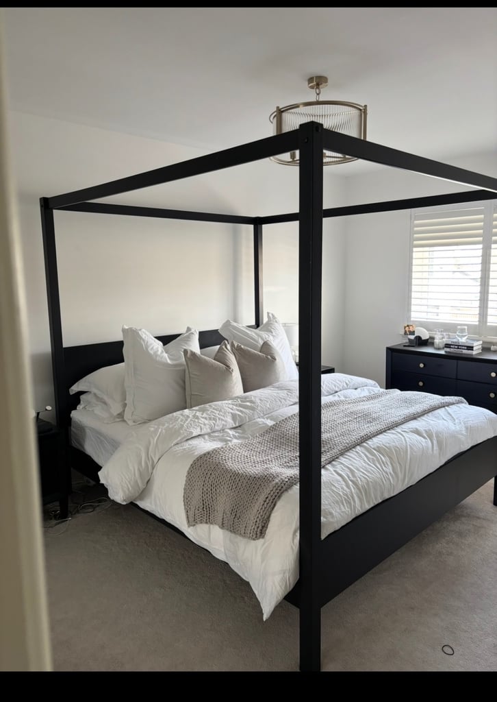 image for Black bedroom furniture set all matching 