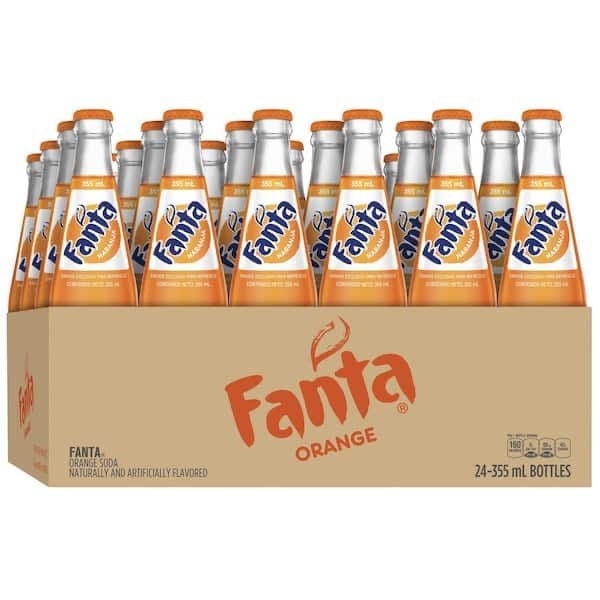 image for Mexican Fanta Orange 355 mL Glass Bottle Full Case x 24 Bottles