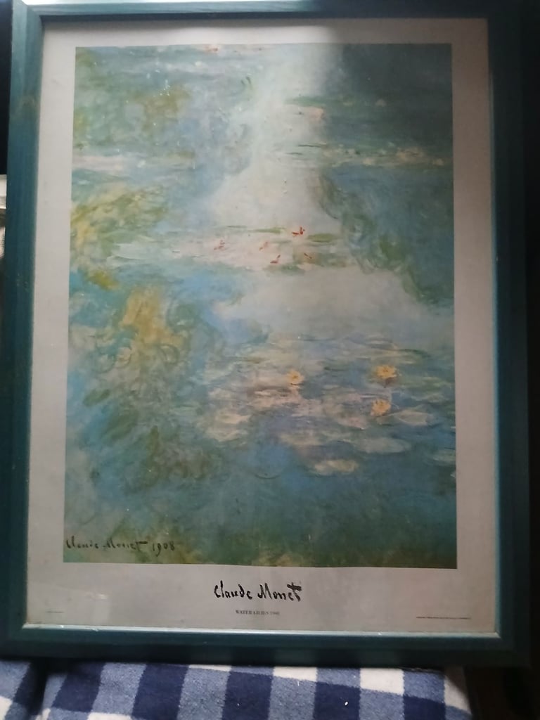image for Picture Beautiful Claude Monet Print In Glass 