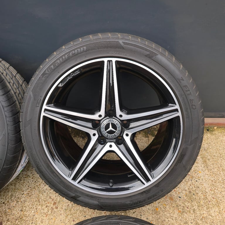 Genuine Mercedes E Class AMG 18" Alloy Wheels W213 Night Edition Goodyear