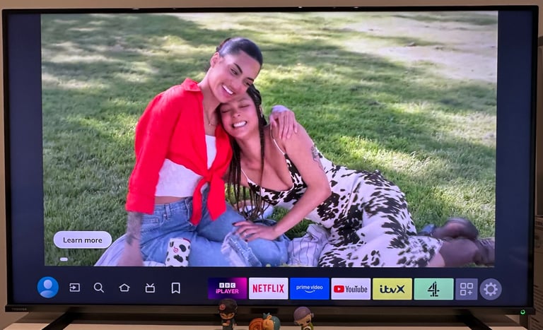 image for Toshiba 55SF5D55DB 55” 4K UHD Smart LED TV - Excellent Condition, Barely Used! (Delivery Available)