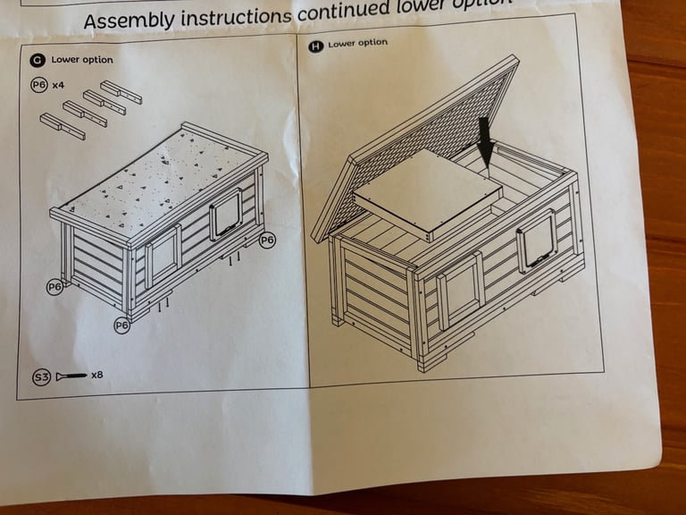 Brand new cat shelter box ready to assemble