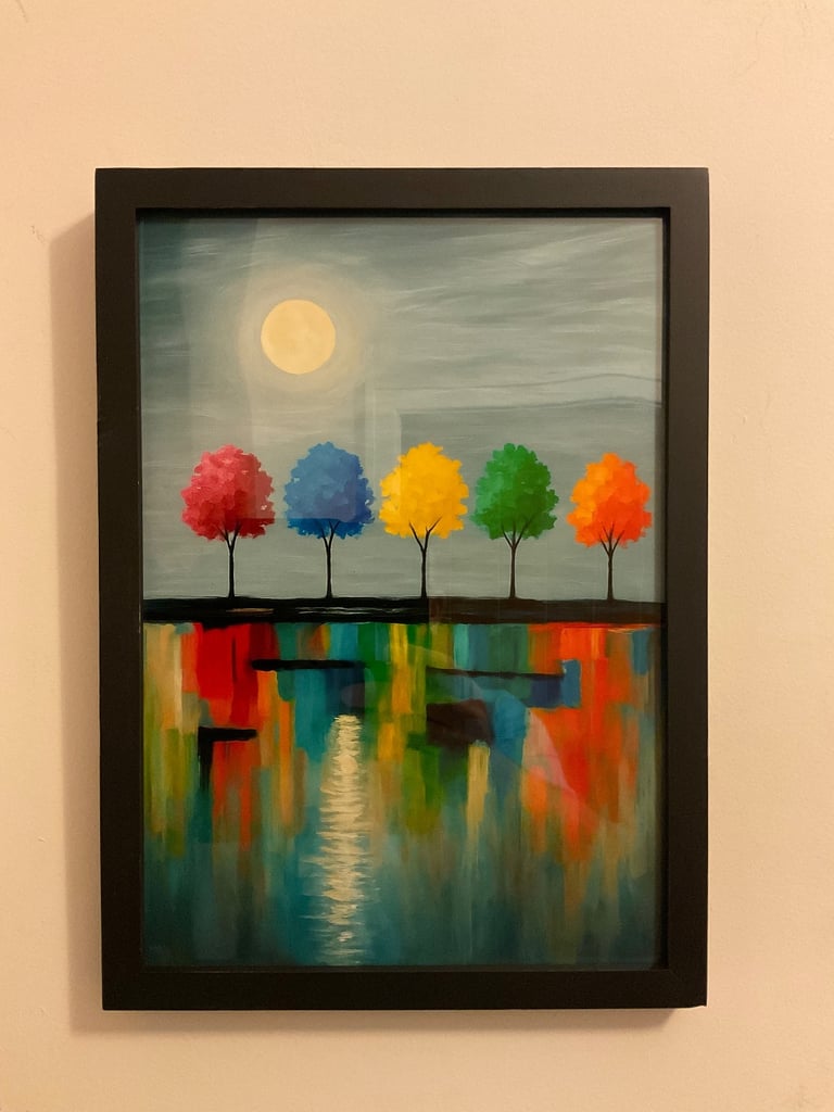 Moonlight tree picture (brand new) 