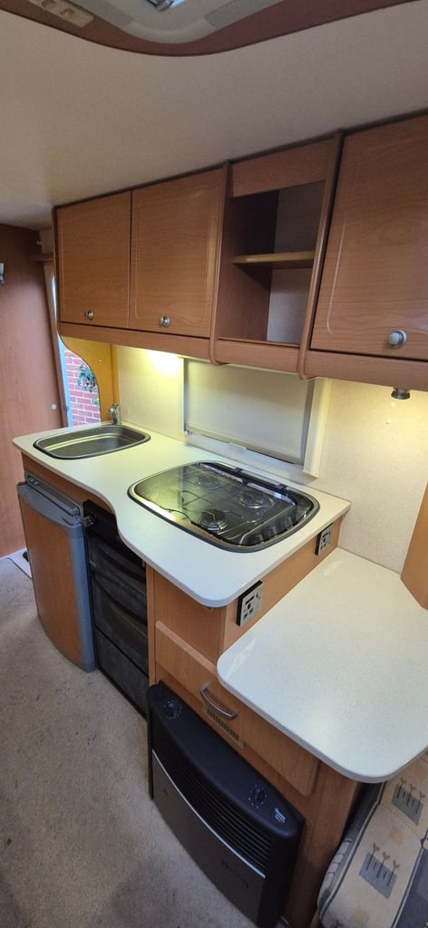 4 berth caravan with awning 