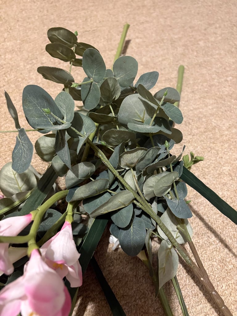 Faux freesia flowers pink and white £5