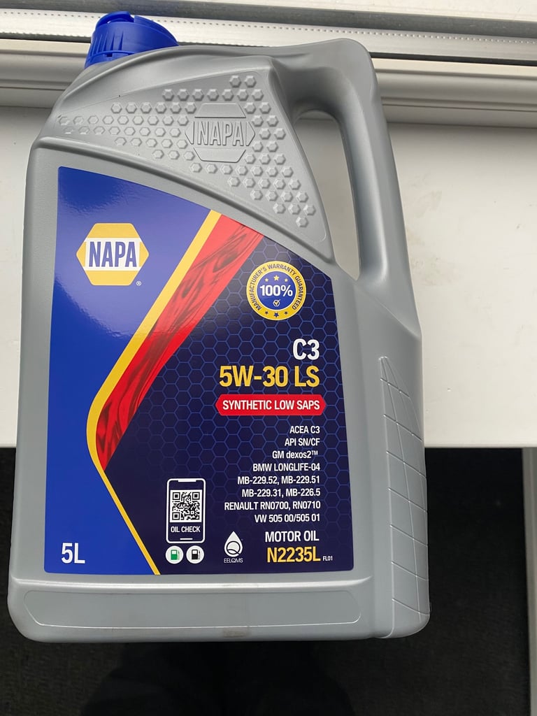 5/30 C3 LS engine oil.