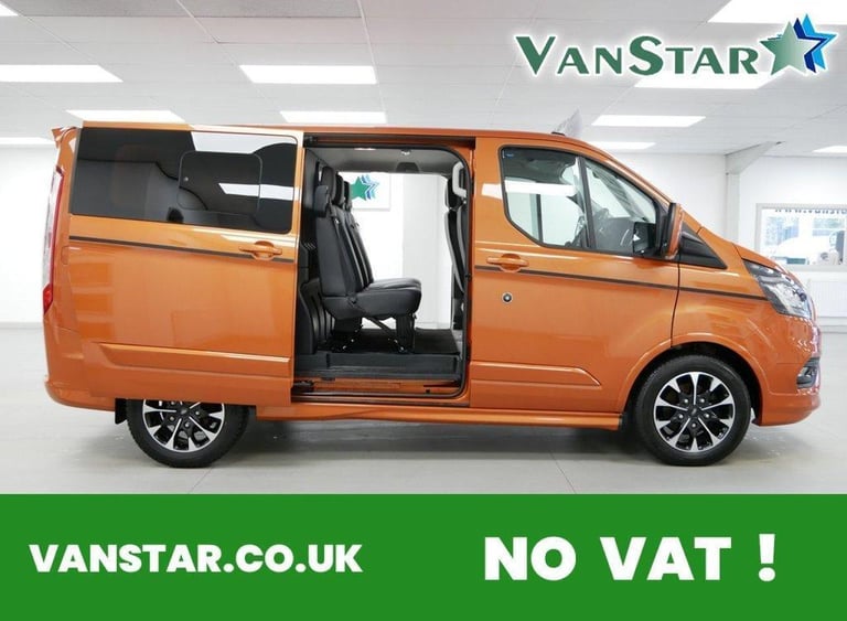 image for 2022 TRANSIT CUSTOM 320 2.0 EBL 185 BHP SWB SPORT CREWCAB 5 SEATER ( NO VAT )