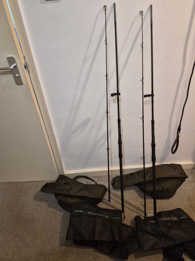 image for Pair of Sonik xtractor 10ft 3.25lb with bags and cases.