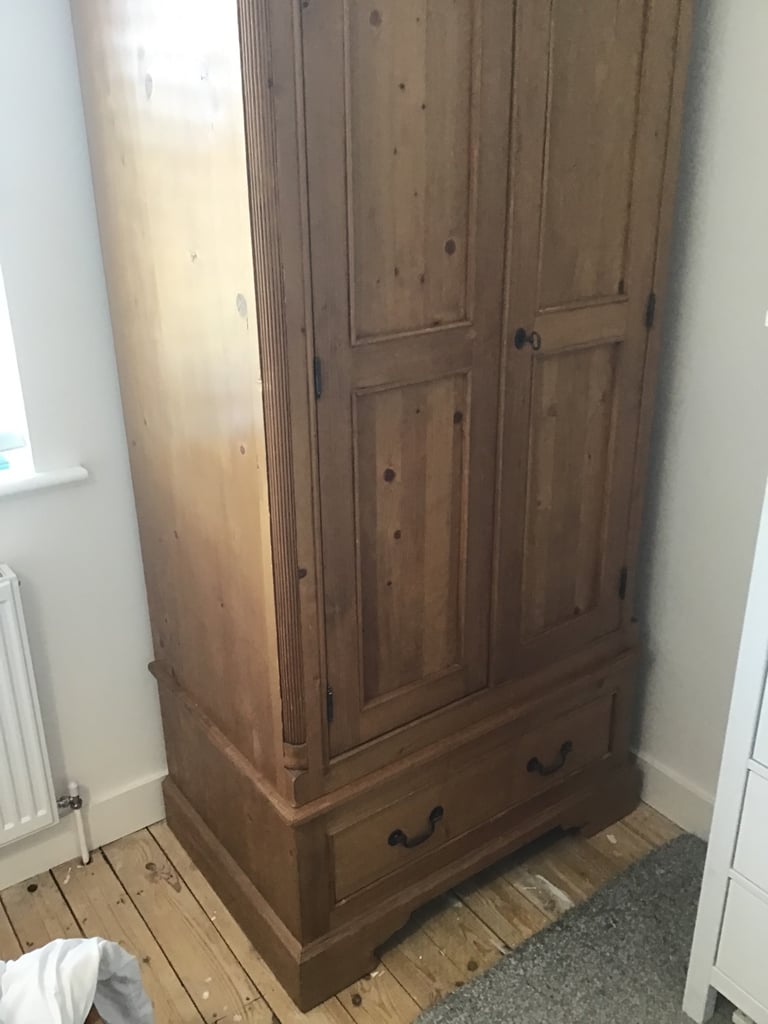 image for Old pine wardrobe