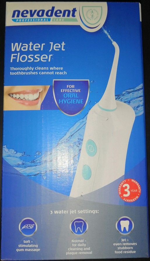 Nevadent Water Jet Flosser - Rechargeable Li-Ion Battery