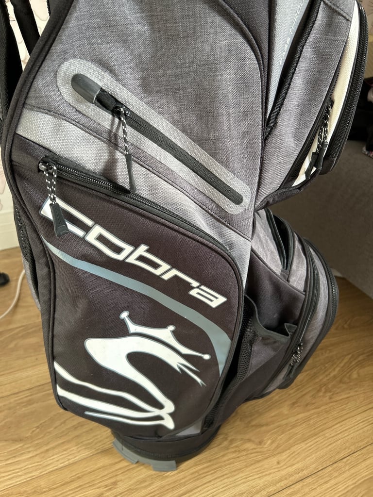 Cobra golf bag and clubs 
