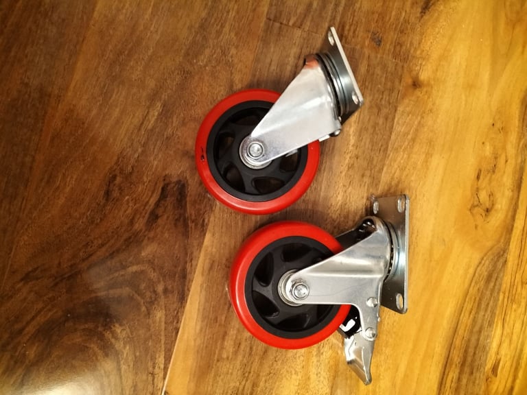 image for 8 x Heavy duty furniture wheels furniture castors