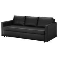 IKEA FRIHETEN BOMSTAD BLACK THREE-SEAT SOFA BED IN GOOD CONDITION